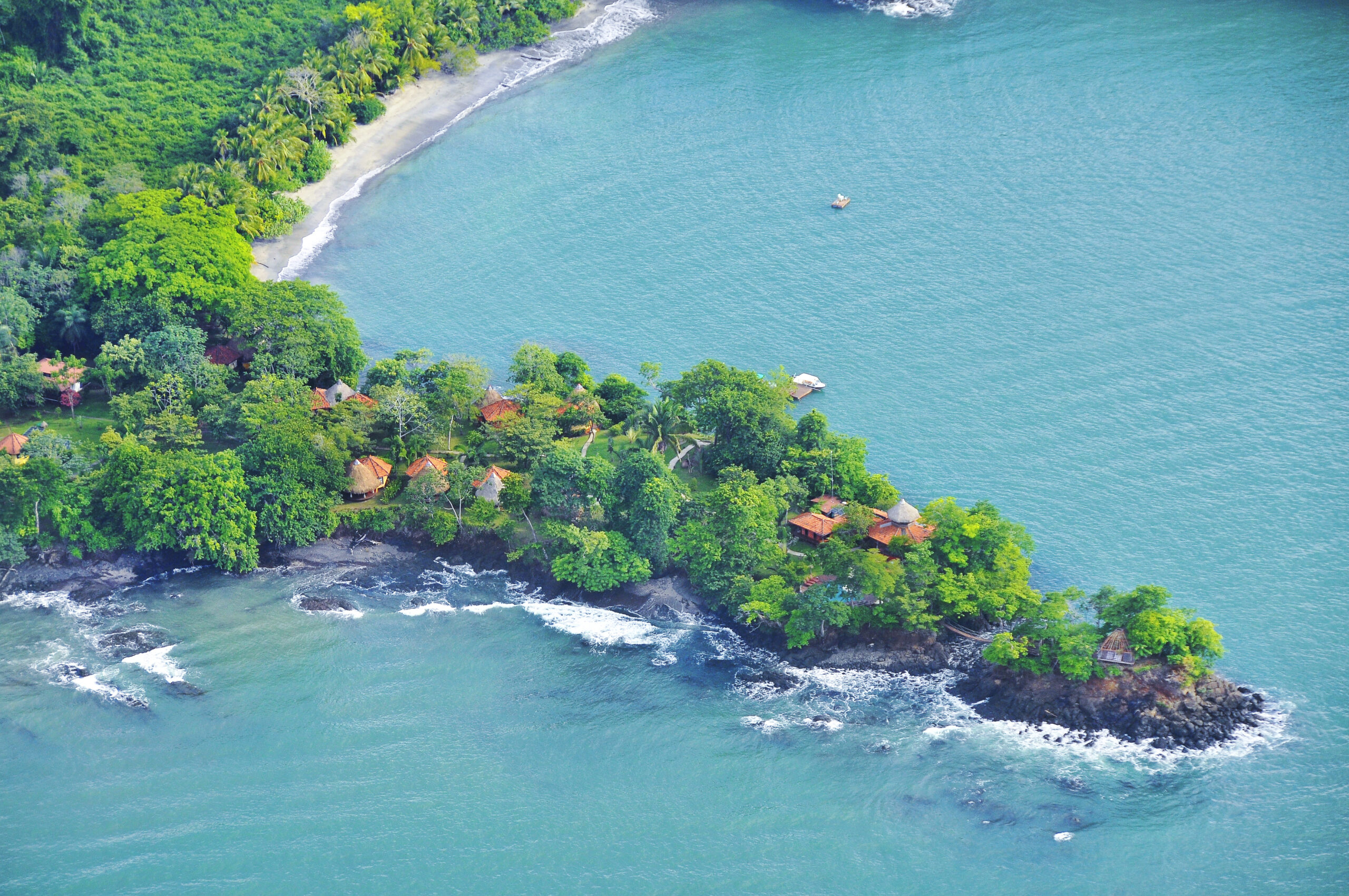 Selva Terra areal view, Panama in a bright day