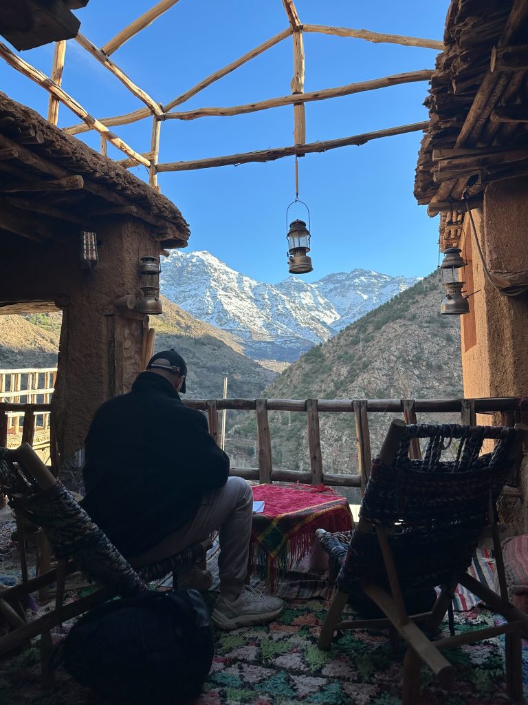 berber family lodge main views to the highest pick of north Africa